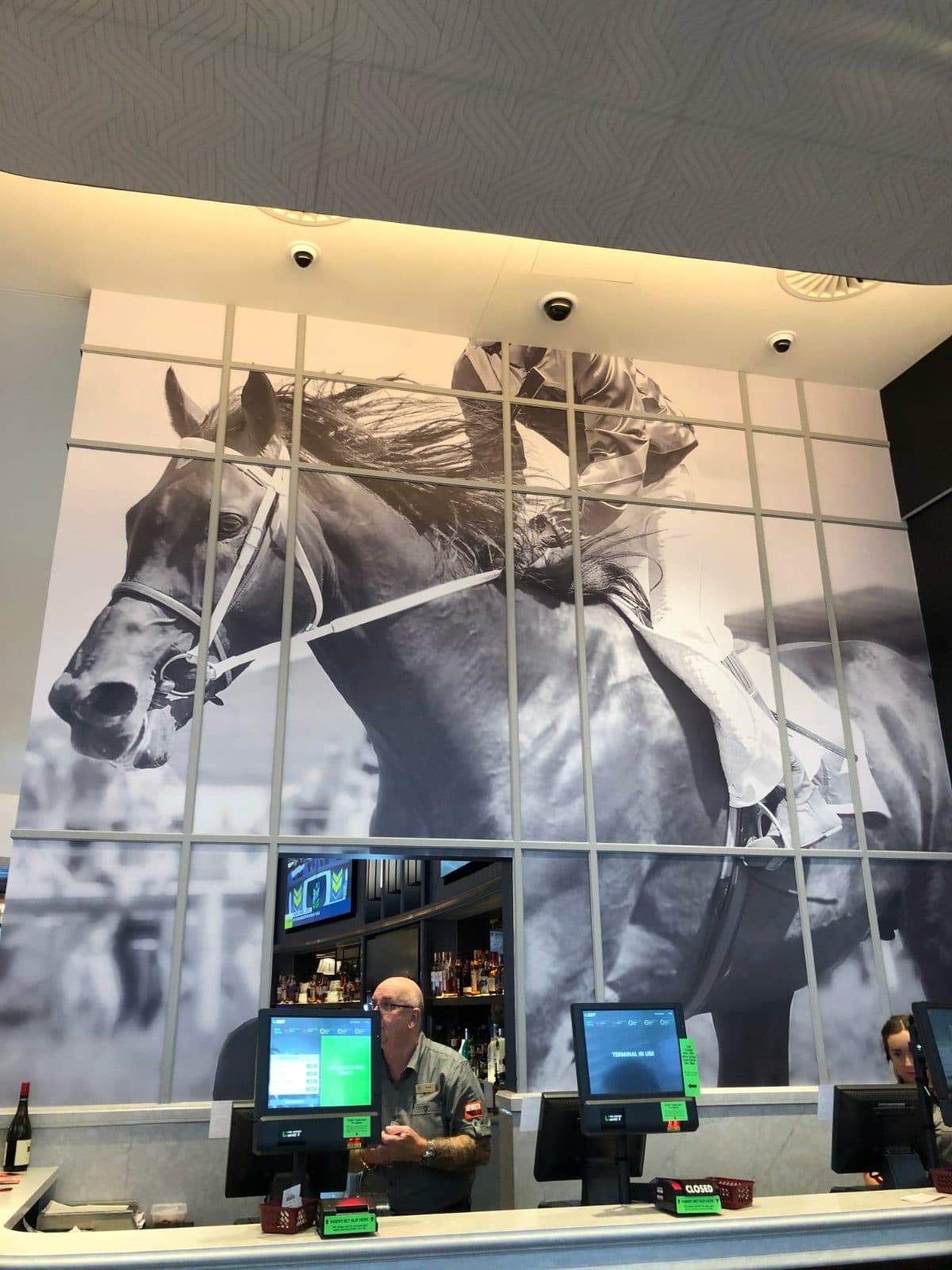 Large format wall mural
