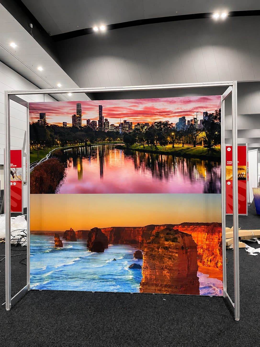 Large format exhibition graphics