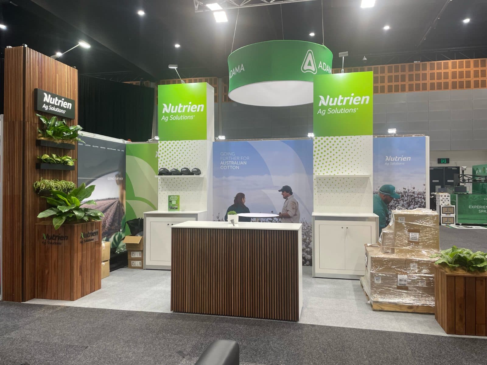 Exhibition stand on the show floor