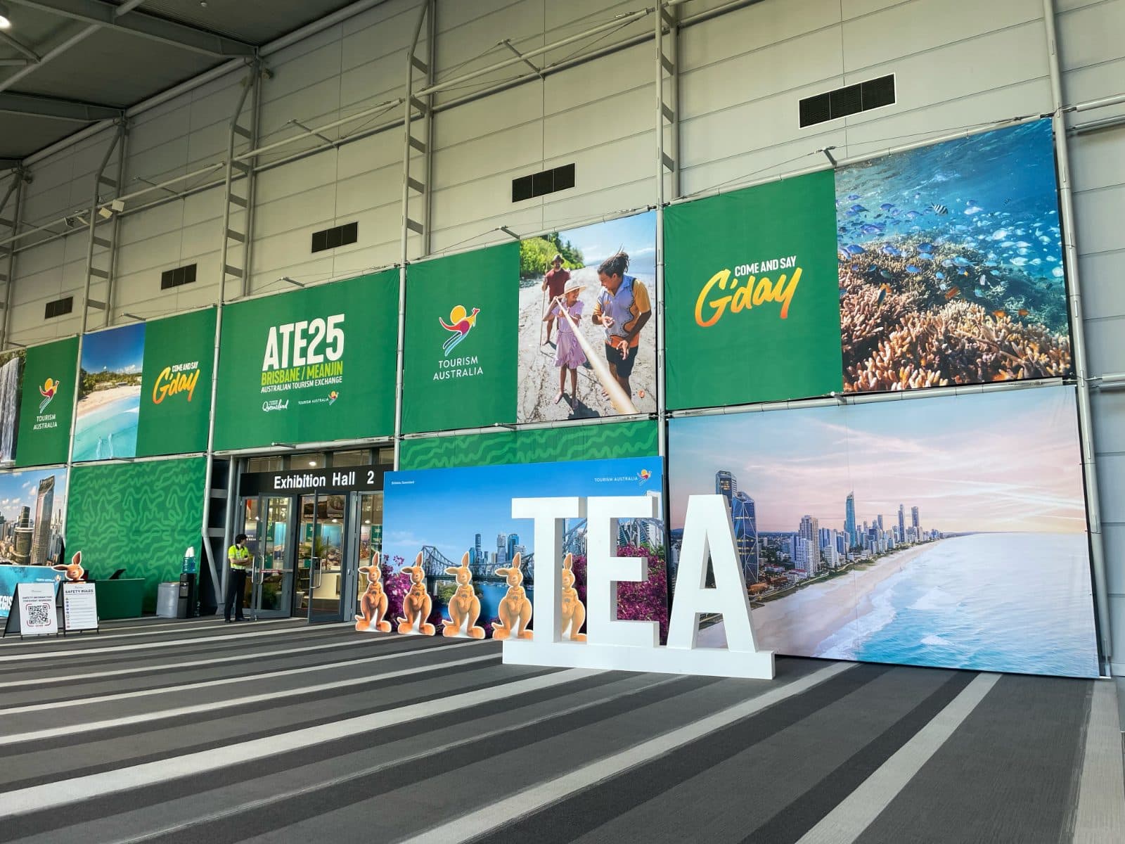 Exhibition stand on the show floor