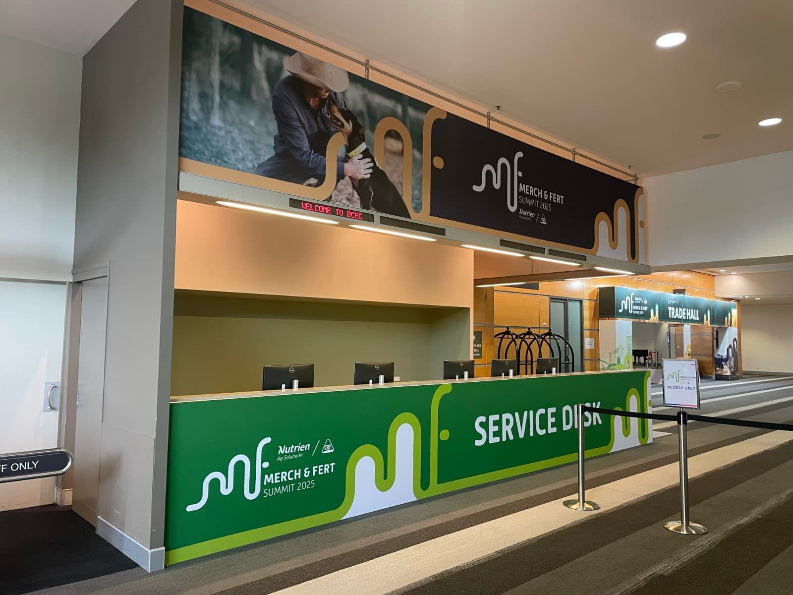 Event signage and counter wraps